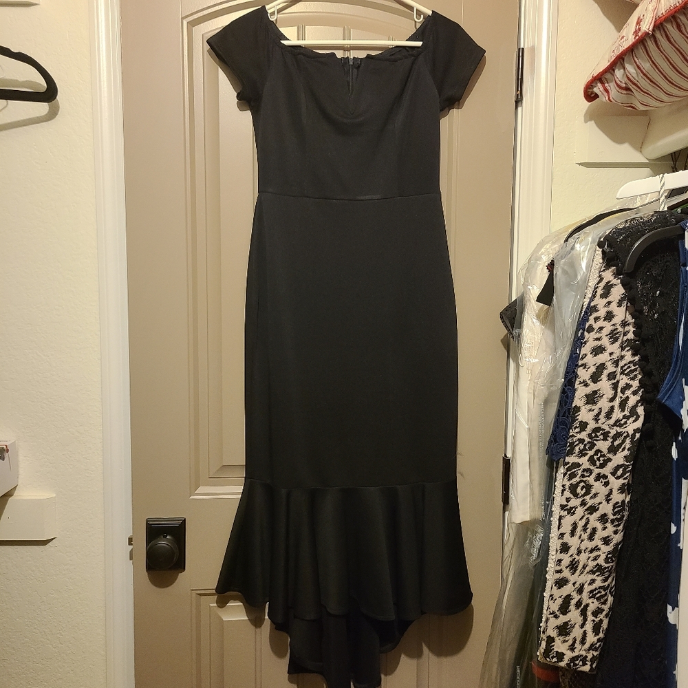Black maxi dress